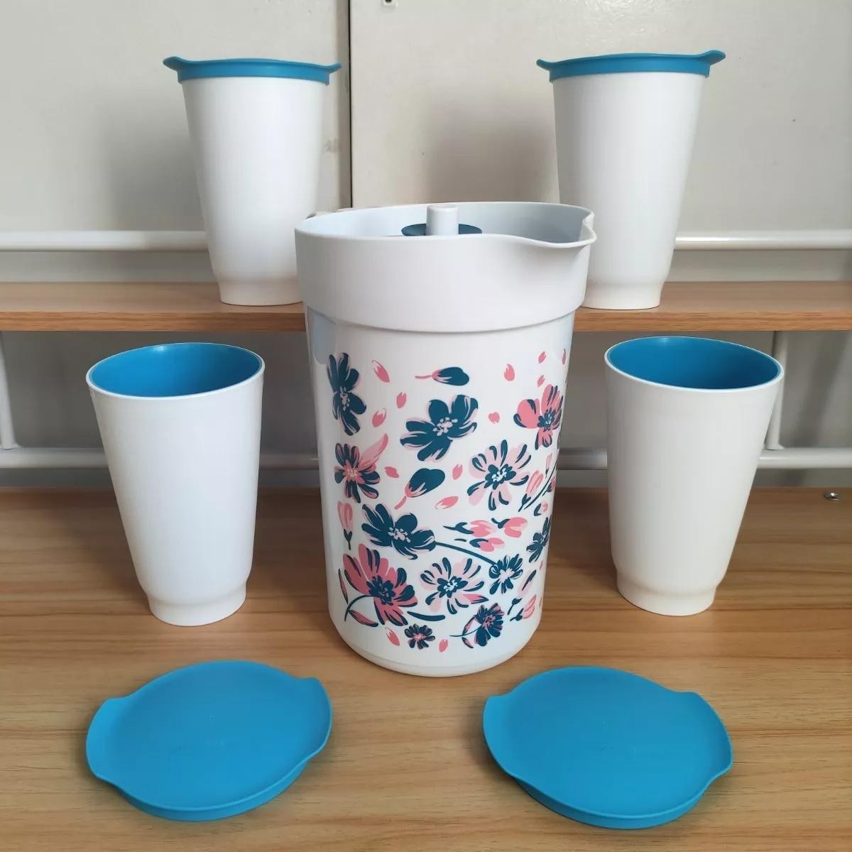 Kit Tupperware Copo Allegra 450ml Unidade Com Tampa