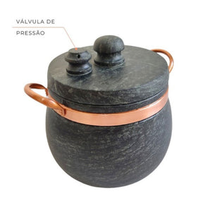 Panela de Pressão Pedra Sabão Bojuda 2,5 Litros
