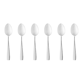 Jogo 6 Colheres para Sobremesa Berna em Aço Inox